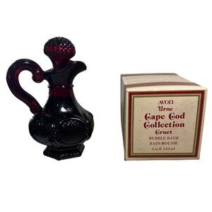 Avon Cape Cod Collection Cruet 5 Oz Bubble Bath Bottle & Box NOS